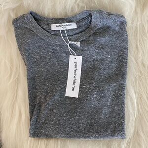 Perfectwhitetee Sheryl heathered grey nwt